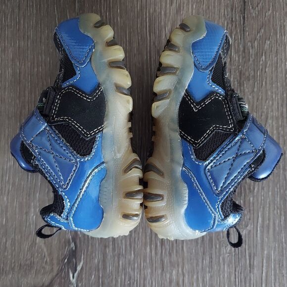 Skechers Super Hot-Lights Magic Lites Sneaker Blue Black Sz 6 - Picture 6 of 10